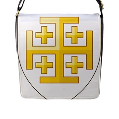 Arms Of The Kingdom Of Jerusalem Flap Closure Messenger Bag (l) by abbeyz71