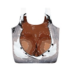 Sexy Boobs Breast Cleavage Woman Full Print Recycle Bag (m) by HermanTelo