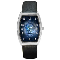 Astrology Zodiac Lion Barrel Style Metal Watch