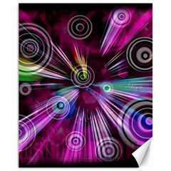 Fractal Circles Abstract Canvas 11  X 14  by HermanTelo