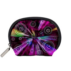 Fractal Circles Abstract Accessory Pouch (small)