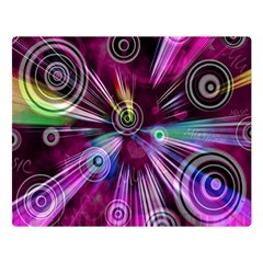 Fractal Circles Abstract Double Sided Flano Blanket (large) 