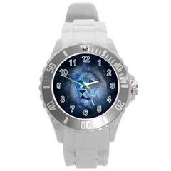 Astrology Zodiac Lion Round Plastic Sport Watch (l) by Mariart