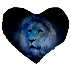 Astrology Zodiac Lion Large 19  Premium Heart Shape Cushions by Mariart