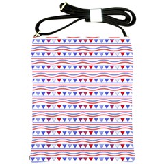 Nautical Digital Paper Nautical Boat Shoulder Sling Bag