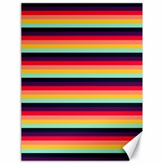 Contrast Rainbow Stripes Canvas 18  X 24  by tmsartbazaar