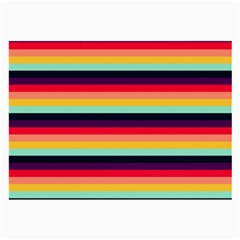 Contrast Rainbow Stripes Large Glasses Cloth (2 Sides) by tmsartbazaar