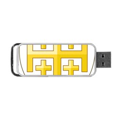 Arms Of The Kingdom Of Jerusalem Portable Usb Flash (one Side) by abbeyz71