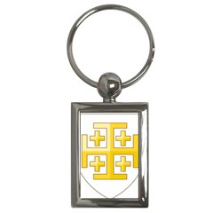 Arms Of The Kingdom Of Jerusalem Key Chain (rectangle) by abbeyz71