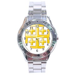 Arms Of The Kingdom Of Jerusalem Stainless Steel Analogue Watch by abbeyz71