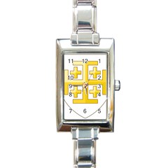 Arms Of The Kingdom Of Jerusalem Rectangle Italian Charm Watch by abbeyz71