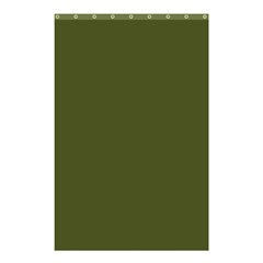 Army Green Solid Color Shower Curtain 48  X 72  (small)  by SpinnyChairDesigns