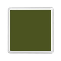 Army Green Solid Color Memory Card Reader (square) by SpinnyChairDesigns