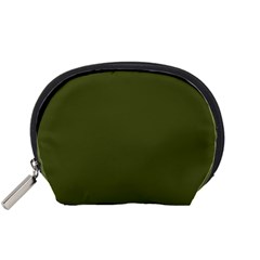 Army Green Solid Color Accessory Pouch (small) by SpinnyChairDesigns