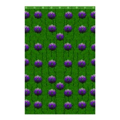 Power To The Big Flowers Festive Shower Curtain 48  X 72  (small)  by pepitasart