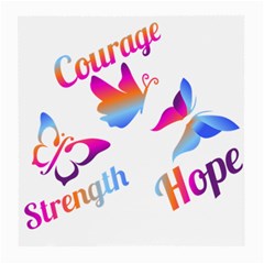 Strength Courage Hope Butterflies Medium Glasses Cloth by CHeartDesigns