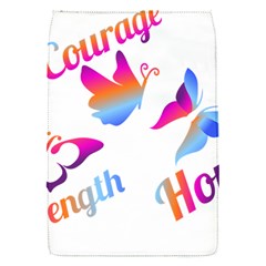 Strength Courage Hope Butterflies Removable Flap Cover (s) by CHeartDesigns