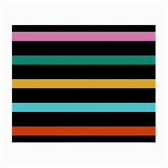 Colorful Mime Black Stripes Small Glasses Cloth (2 Sides) by tmsartbazaar