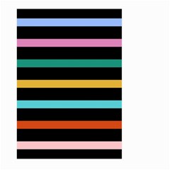 Colorful Mime Black Stripes Large Garden Flag (two Sides) by tmsartbazaar