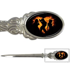 Shadow Heart Love Flame Girl Sexy Pose Letter Opener by HermanTelo