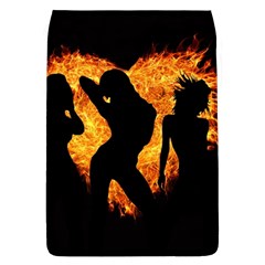 Shadow Heart Love Flame Girl Sexy Pose Removable Flap Cover (l)