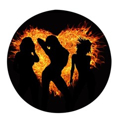 Shadow Heart Love Flame Girl Sexy Pose Pop Socket (white) by HermanTelo