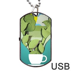 Illustrations Drink Dog Tag Usb Flash (two Sides) by HermanTelo