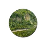 Amazonia Landscape, Banos, Ecuador Rubber Coaster (Round)  Front