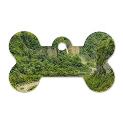 Amazonia Landscape, Banos, Ecuador Dog Tag Bone (two Sides) by dflcprintsclothing