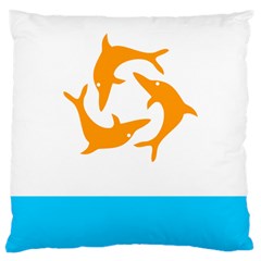 Flag Of Anguilla, 1967-1969) Large Cushion Case (one Side) by abbeyz71