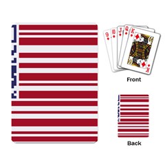 Qr-code & Barcode American Flag Playing Cards Single Design (rectangle) by abbeyz71