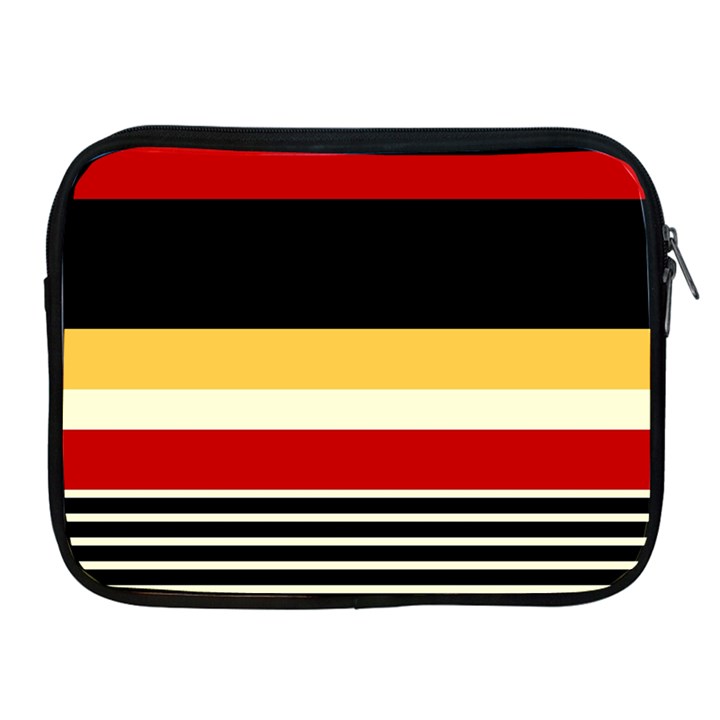 Contrast Yellow With Red Apple iPad 2/3/4 Zipper Cases