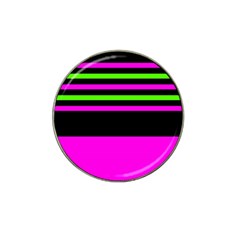 Disco Stripes Hat Clip Ball Marker (4 Pack) by tmsartbazaar