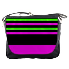 Disco Stripes Messenger Bag by tmsartbazaar