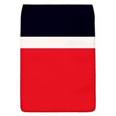 Navy Blue With Red Removable Flap Cover (l) by tmsartbazaar