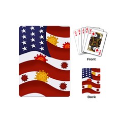 Flage Save Usa Corona Playing Cards Single Design (mini) by HermanTelo