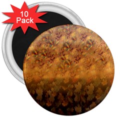 Fall Leaves Gradient Small 3  Magnets (10 Pack) 