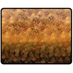 Fall Leaves Gradient Small Double Sided Fleece Blanket (medium)  by Abe731