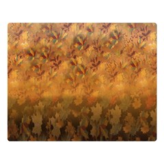 Fall Leaves Gradient Small Double Sided Flano Blanket (large)  by Abe731