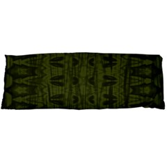 Army Green Color Batik Body Pillow Case Dakimakura (two Sides) by SpinnyChairDesigns