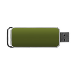 Army Green Gradient Color Portable Usb Flash (one Side) by SpinnyChairDesigns