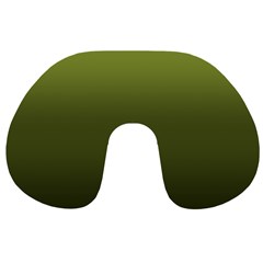 Army Green Gradient Color Travel Neck Pillow by SpinnyChairDesigns