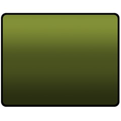 Army Green Gradient Color Double Sided Fleece Blanket (medium)  by SpinnyChairDesigns