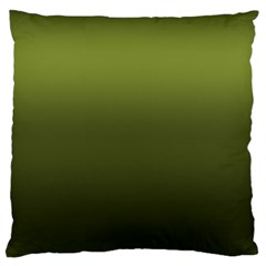 Army Green Gradient Color Standard Flano Cushion Case (two Sides) by SpinnyChairDesigns