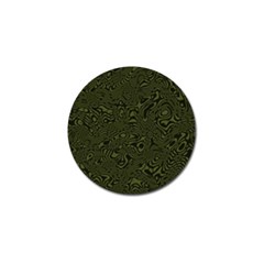 Army Green And Black Stripe Camo Golf Ball Marker by SpinnyChairDesigns