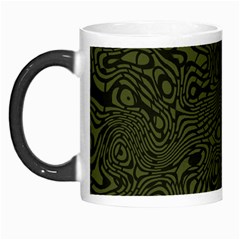 Army Green And Black Stripe Camo Morph Mugs by SpinnyChairDesigns