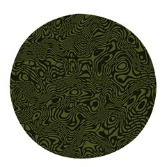 Army Green And Black Stripe Camo Pop Socket (white) by SpinnyChairDesigns