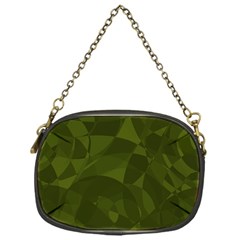 Army Green Color Pattern Chain Purse (one Side) by SpinnyChairDesigns