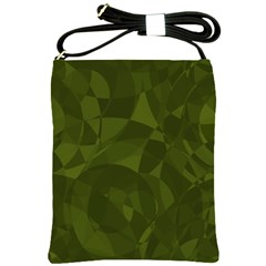Army Green Color Pattern Shoulder Sling Bag by SpinnyChairDesigns