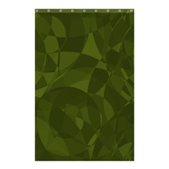 Army Green Color Pattern Shower Curtain 48  X 72  (small)  by SpinnyChairDesigns